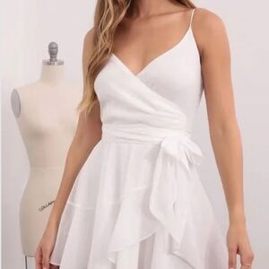 Lucy in the Sky White Mini Dress